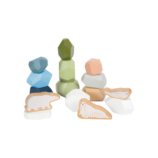 Wooden balancing stones "Arctic"