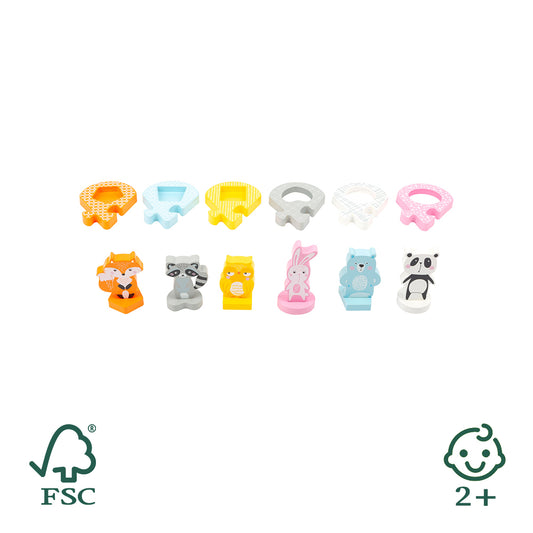 Steckpuzzle Pastell