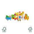 Load image into Gallery viewer, Wooden Building Blocks Zoo
