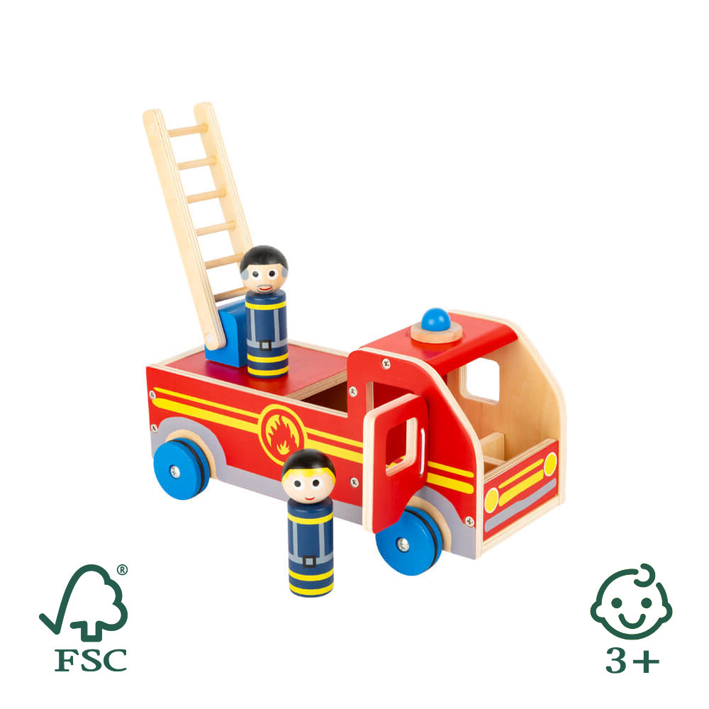Holz - Spielauto Feuerwehr in XL