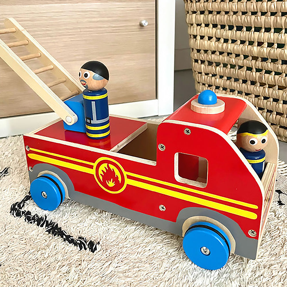 Holz - Spielauto Feuerwehr in XL