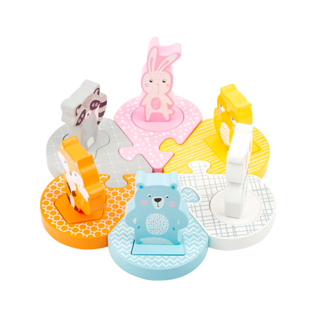 Steckpuzzle Pastell